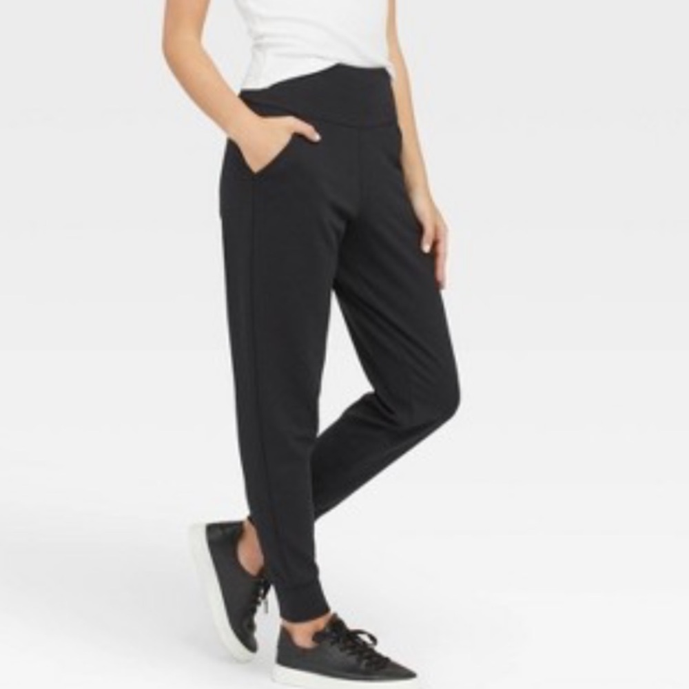 ASSETS by Spanx Ponte Shaping Jogger Black Leggings Pants